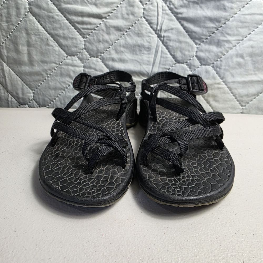 CHACO Zong X Sandals Ecotread Sport Water Hiking Black Pink Women Sz 6 - Picture 4 of 7